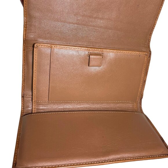 Coach Signature Khaki Optic Jacquard Long Canvas & Leather Wallet - Picture 6 of 7